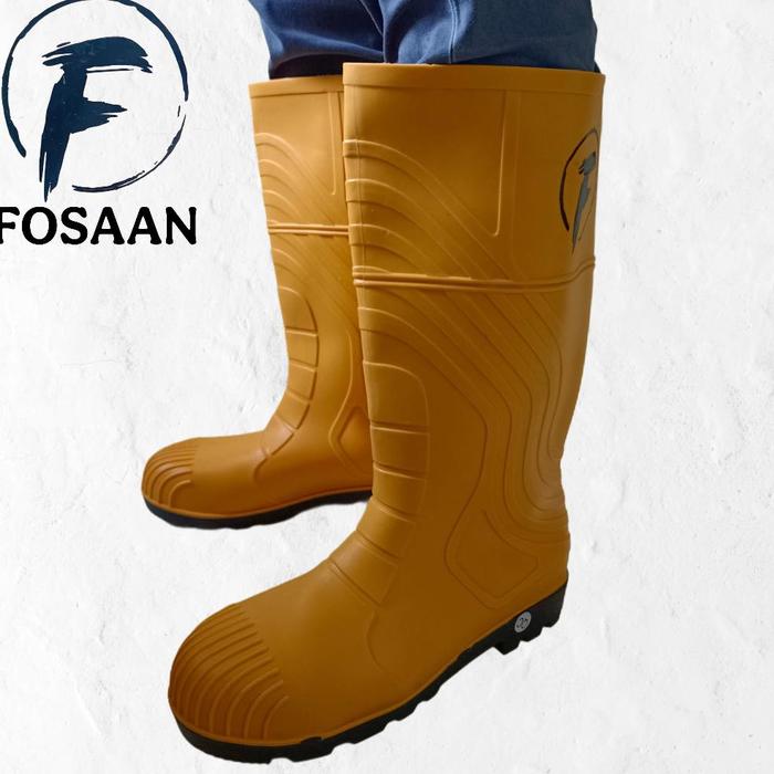 Sepatu Boot Slip On Steel Caps Parkes Zip: Scuff Cap Steel Blue