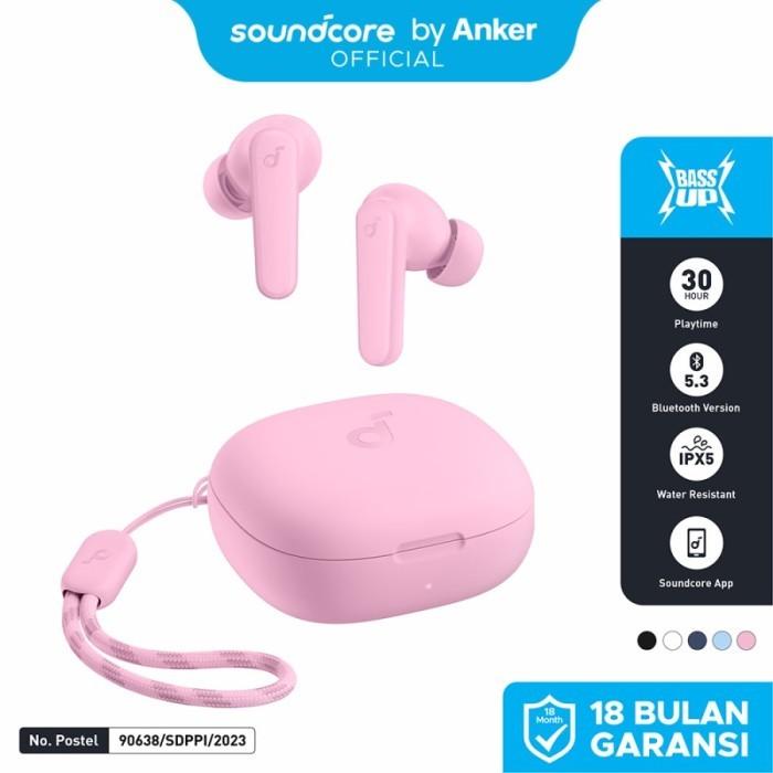 Gambar TWS Earphone Anker Soundcore R50i - A3949 - Merah Muda dari Anker Official Jogja Kota Yogyakarta Tokopedia