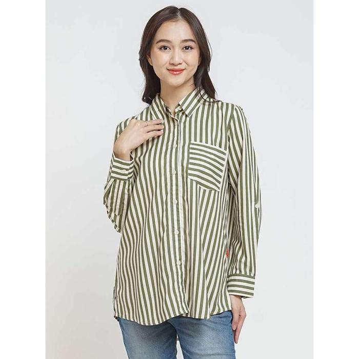 Gambar dust kemeja sanira garis tencel comfease (d.116407) - S dari Yonif_shop undefined Tokopedia