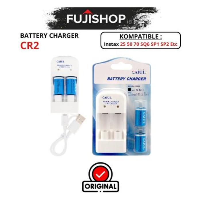 Jual Battery Charger CR2 CR 280mAh for Fujifilm Instax 25 50 70