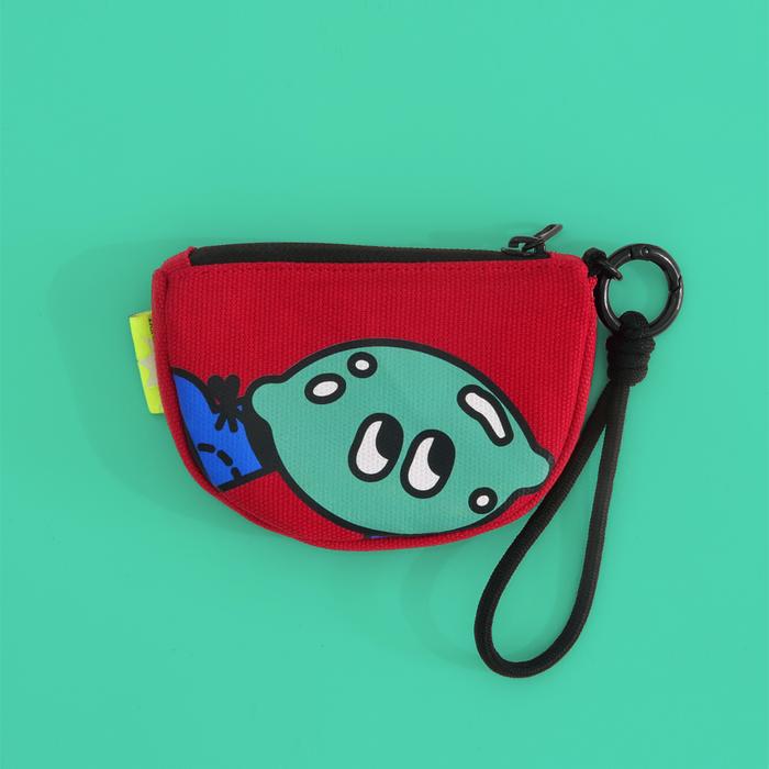 Gambar CIPSICRAFF - Cresca | Pouch Mini Dompet Travel Multifungsi Serbaguna Kartu TWS USB Makeup - Red Lemon dari cipsicraff undefined Tokopedia