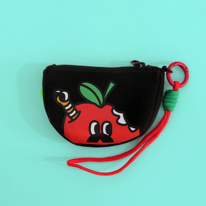 Gambar CIPSICRAFF - Cresca | Pouch Mini Dompet Travel Multifungsi Serbaguna Kartu TWS USB Makeup - Black Apple dari cipsicraff undefined Tokopedia