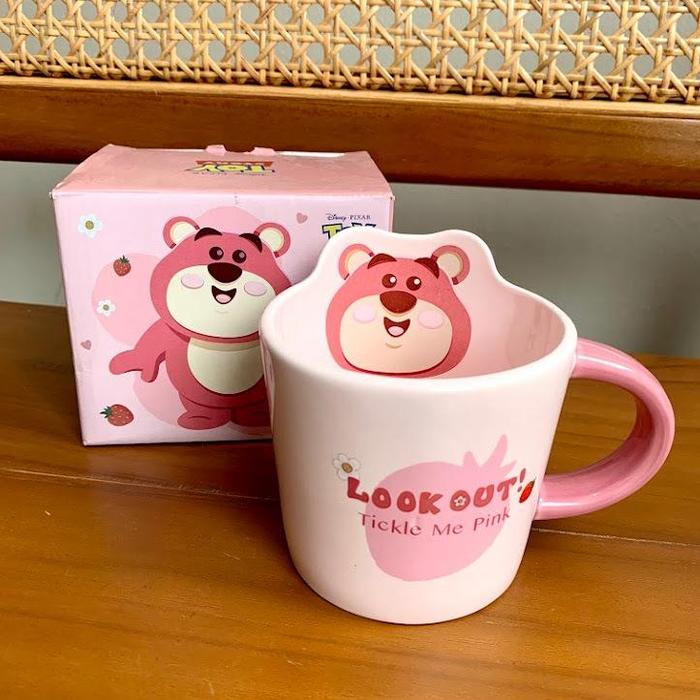 Gambar Mug Gelas Cangkir Serba Lotso Keramik Set Dengan Piring Tatakan Sendok Karakter Disney Donald Mickey Minnie Unik Lucu Gift Hadiah By Dreamy Joyfun - Lotso Kepala dari Dreamy Joyfun undefined 2 Tokopedia