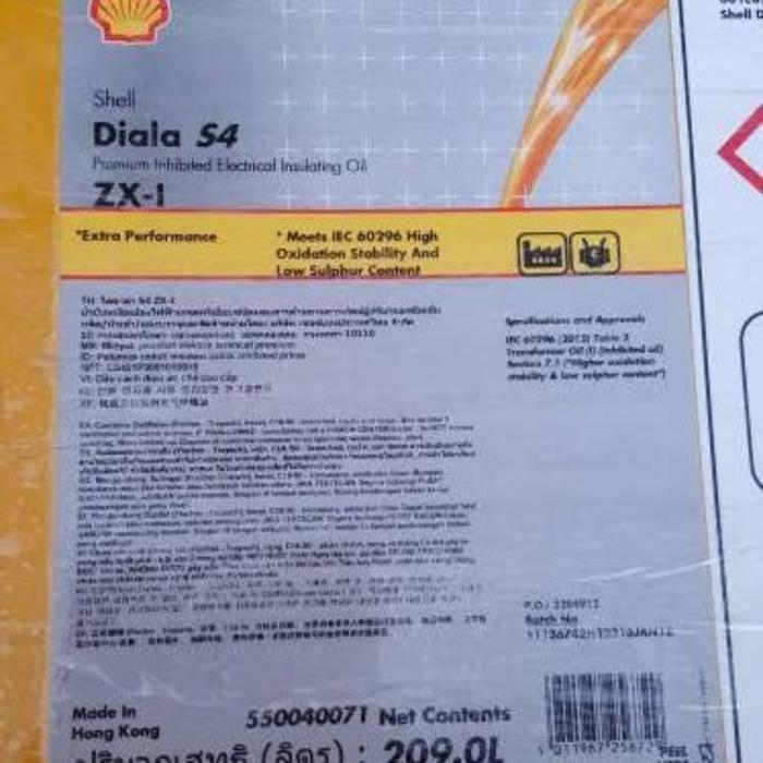 ドラム Jual Oli Drum Shell DIALA S4 ZX - 1 / 209 Liter ( TRAFO