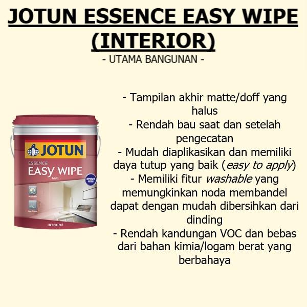 Gambar CAT TEMBOK INTERIOR JOTUN EASY/COVER/MAJESTIC-ROSE LEAF/3114 - Easy Wipe dari UTAMA-BANGUNAN undefined 2 Tokopedia