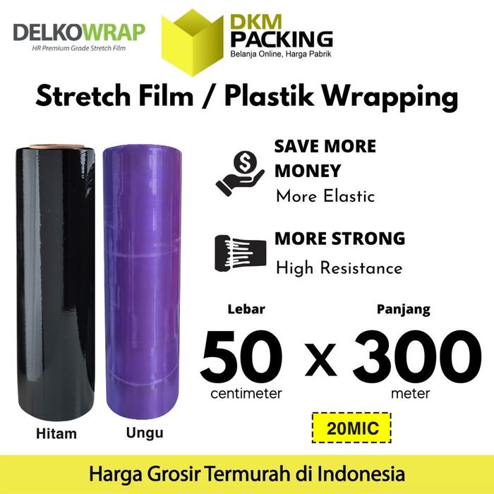 Gambar Plastik Wrap Stretch Film Bungkus Barang / FOOD GRADE Wrapping Makanan - SCF50X300WARNA dari dkm packing undefined Tokopedia