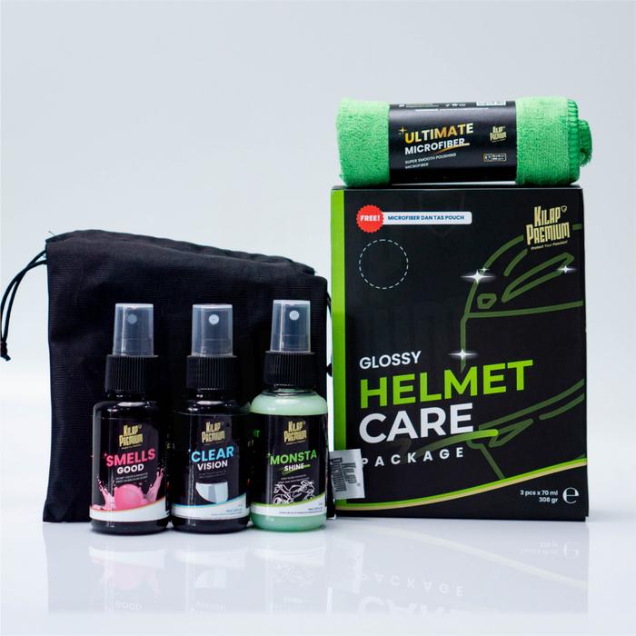 Gambar Kilap Premium - Helmet Care Package | Paket Perawatan Helm - HELM GLOSSY, BUBBLE GUM dari Pusat Pengkilap undefined Tokopedia
