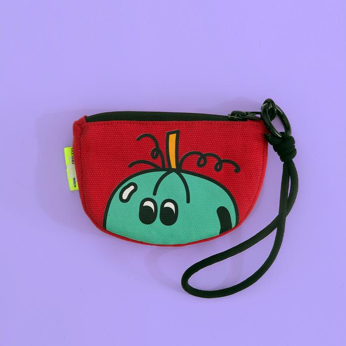 Gambar CIPSICRAFF - Cresca | Pouch Mini Dompet Travel Multifungsi Serbaguna Kartu TWS USB Makeup - Red Pumpkin dari cipsicraff undefined Tokopedia