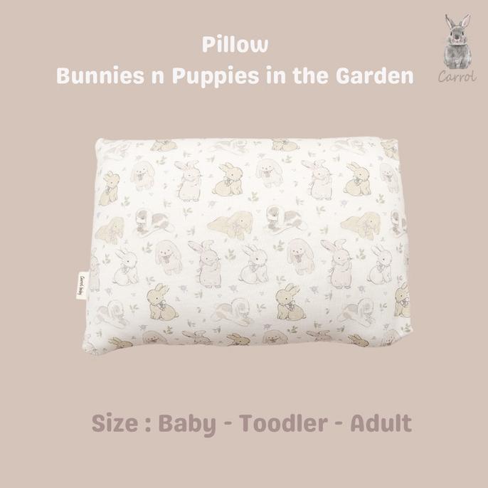 Gambar TERMURAH!! Carrol Baby Pillow Adult Size - Bantal Dewasa Tencel - Sleeping Animals Collections - Bunnies Puppies, Pillow Case dari KAMPILL undefined Tokopedia