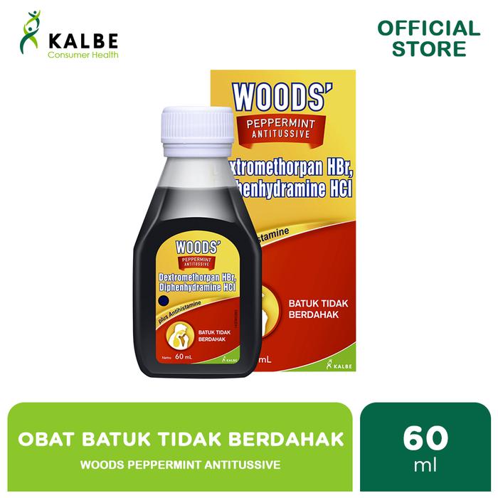 Gambar WOODS PEPPERMINT ANTITUSSIVE 60ml - Obat Batuk Tidak Berdahak dari Kalbe Consumer Health undefined Tokopedia