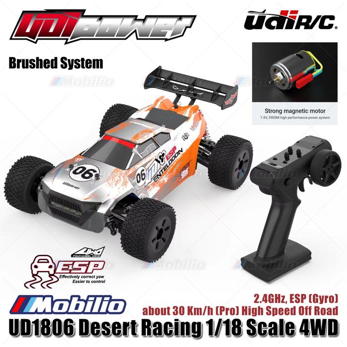 Gambar UDIR/C UD1806 / UD1806-Pro Desert Racing 1/18 Scale 4WD 2.4GHz ESP Gyro RC Car RTR - UD1806 dari Mobilio Official undefined Tokopedia