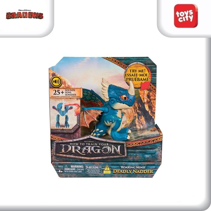 Gambar How to Train Your Dragon, Roaring Minis Deadly Nadder, Interactive Dragon Toy with 25 Sounds Mainan Anak Action Figure - Deadly Nadder dari Toys City undefined Tokopedia