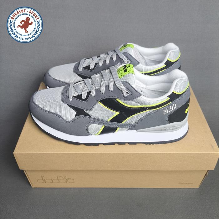 Diadora N92 Grey White Black 43 di Burayot Sport Tokopedia