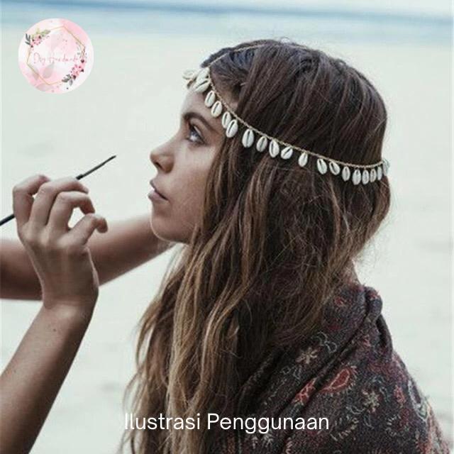 Gambar Crown Mahkota Headpiece Boho Shell Fairy Kerang Necklace - Model B dari Dsy Handmade undefined Tokopedia