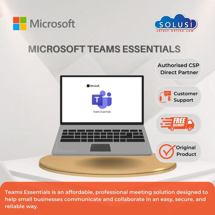 Jual Microsoft Teams Essentials Original License Premium