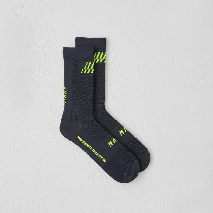 Gambar MAAP - Aerate Socks Black Fog Shadow Lime - Black, XS dari Potency Bike undefined Tokopedia