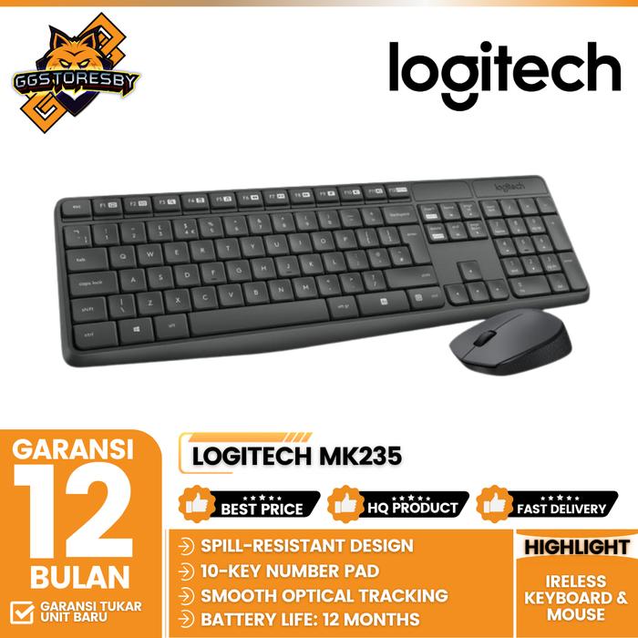 Price Mk235 Logitech Logitech Mk235 Mk-235 Wireless Keyboard Mouse
