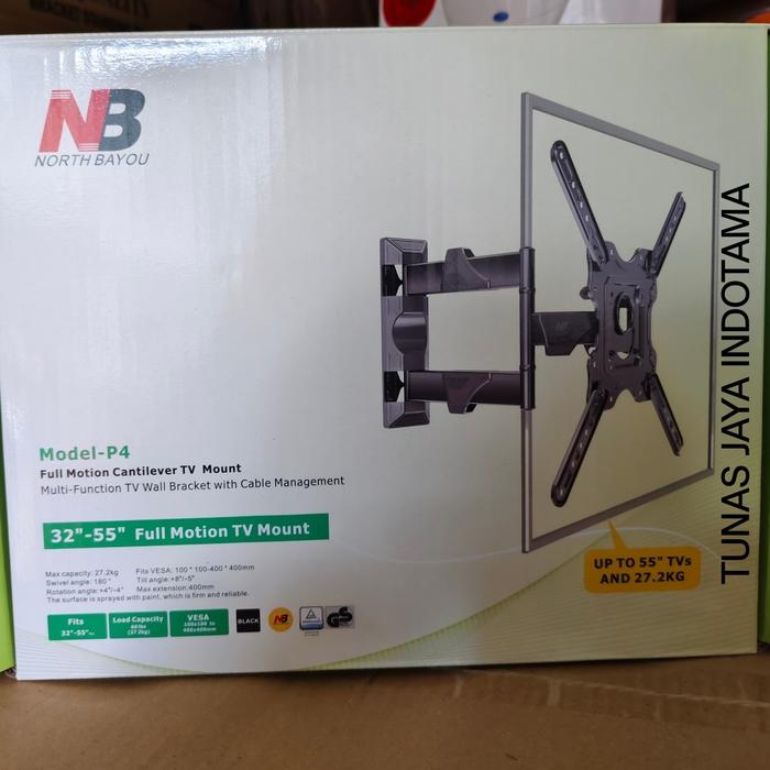 Gambar BRACKET NB P4 SWIVEL 32-55 INCH TV LCD LED - P4 NB dari Tunas Jaya Indotama undefined Tokopedia