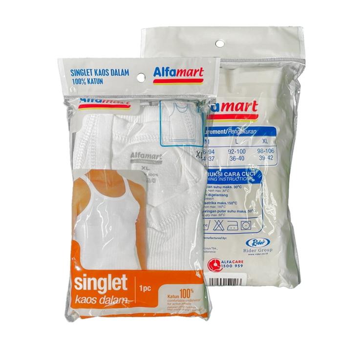 Gambar Alfamart / Scorlines Singlet Kaos Dalam Putih XL dari dekkagladys undefined Tokopedia