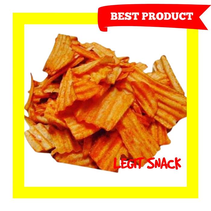 Gambar KRIPIK SINGKONG BALADO 1 KG - KERIPIK SINGKONG PEDAS ( SNACK KILOAN ) dari LEGIT SNACK STORE undefined Tokopedia