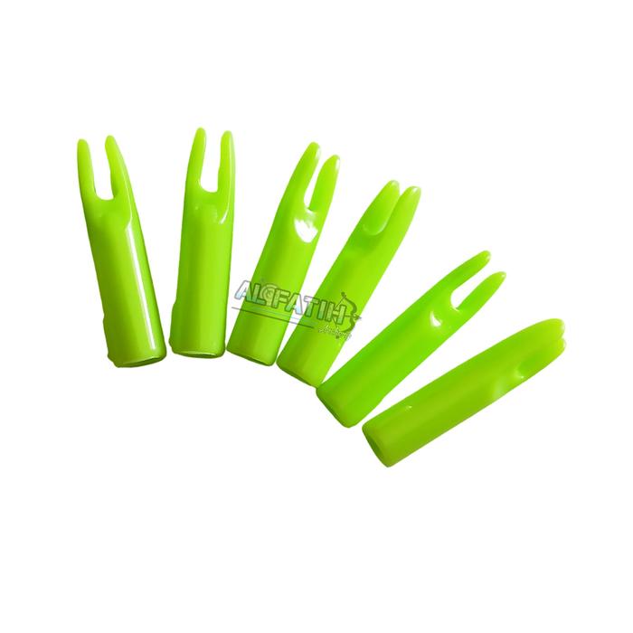 Gambar Nock Arrow Anak Panah Fiber 6mm - hijau stabilo dari alfatih.archery undefined Tokopedia