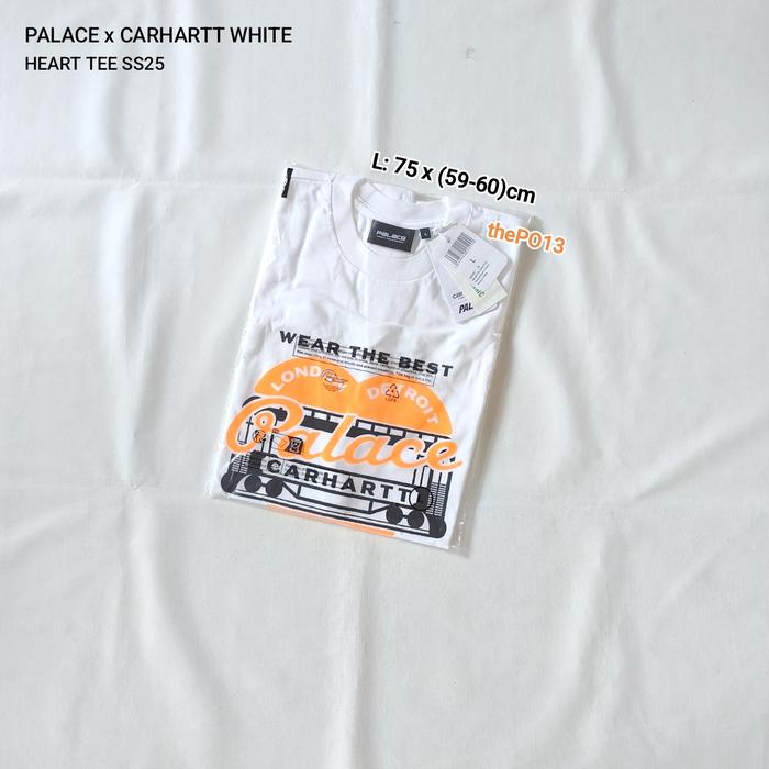 Gambar PALACE X CARHARTT WIP HEART TEE WHITE FW24 / SS25 AUTHENTIC 100% BNWT dari thePO13 undefined Tokopedia