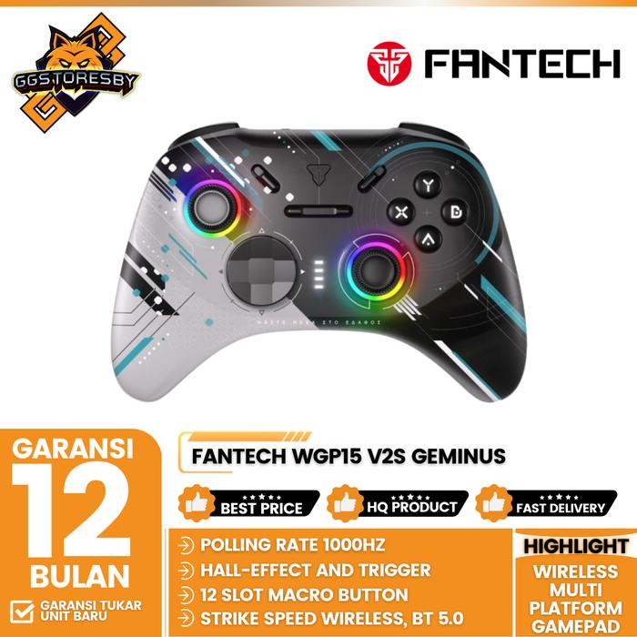 Gambar FANTECH WGP15 V2 / WGP15 V2S EOS PRO II / EOS PRO IIS WIRELESS MULTIPLATFORM GAMEPAD JOYSTICK - GEMINUS dari GGSTORESBY undefined Tokopedia