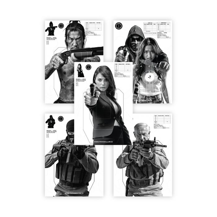 Gambar Parabellum Performance Tactical Shooting Target - VOL.001 dari Parabellum Tactical Gear undefined Tokopedia