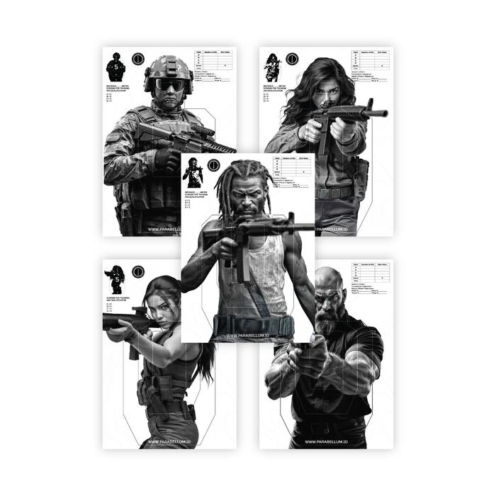 Gambar Parabellum Performance Tactical Shooting Target - VOL.004 dari Parabellum Tactical Gear Kota Administrasi Jakarta Selatan Tokopedia