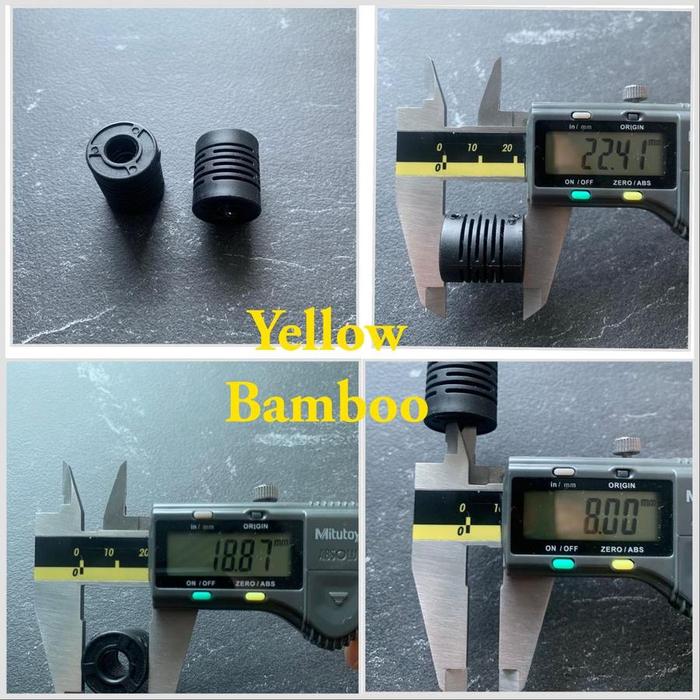 Gambar Flexibel Encoder Coupler / Plastic Encoder Coupling 8mm dan 10 mm - 8mm dari I&U Yallow bamboo undefined Tokopedia