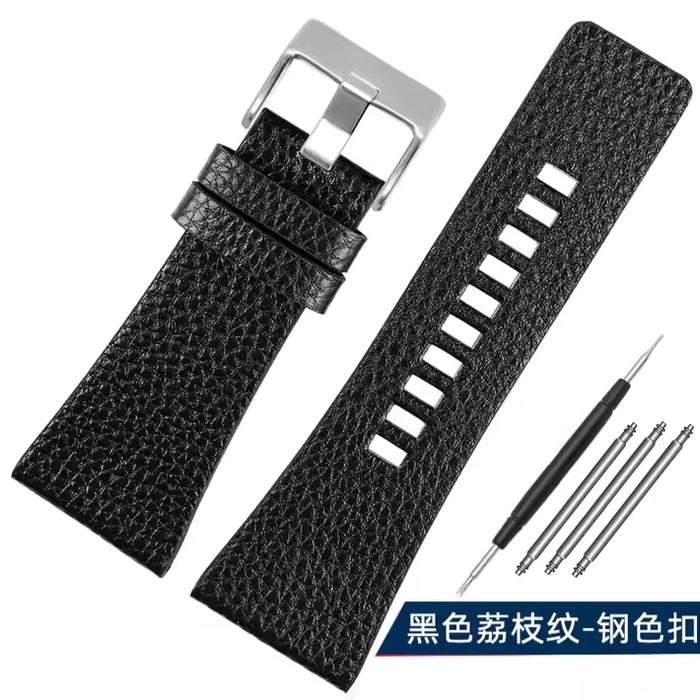 Gambar TALI KULIT JAM TANGAN DIESEL STRAP JAM DIEZEL TALI KULIT UKURAN 28MM 30MM 32MM KULIT ASLI - Hitam, 28MM dari Mandiristrap88 undefined Tokopedia