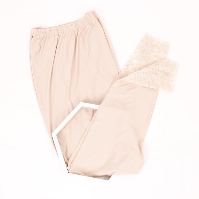 Gambar Legging Lace Spandex Premium - Cream dari Nadiya Collection ( Dress Gamis Khimar Hijab Scarf Premium ) undefined Tokopedia