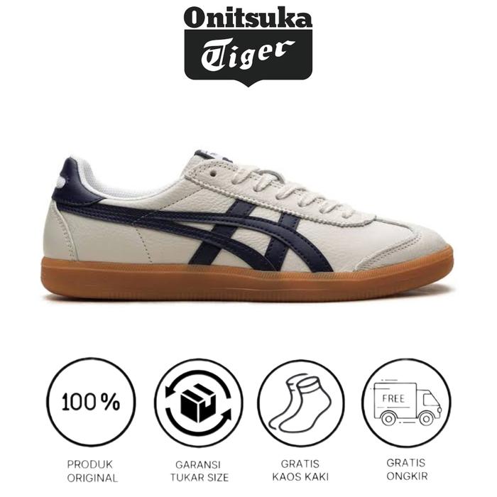 Gambar Onitsuka Tiger Mexico 66 Tokuten White Navy Gum "UNISEX" - 36 dari ONITSUKA TIGER ORIGINALL undefined Tokopedia
