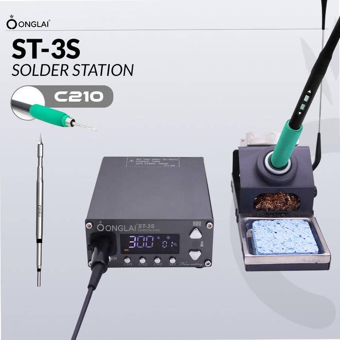 Gambar ONGLAI FIXTOOL ST-3S Solder Station Nano Soldering Iron Solder Listrik - T210 dari onglaistore undefined Tokopedia