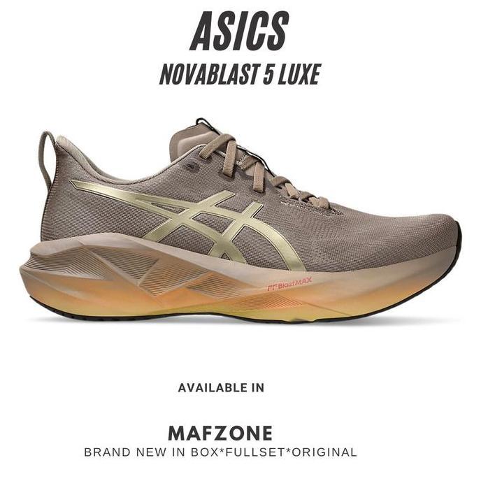 Gambar PROMO|SALE ASICS NOVABLAST 5 LUXE Mens Running Luxe/Taupe Grey - 11 dari Style KNI undefined Tokopedia