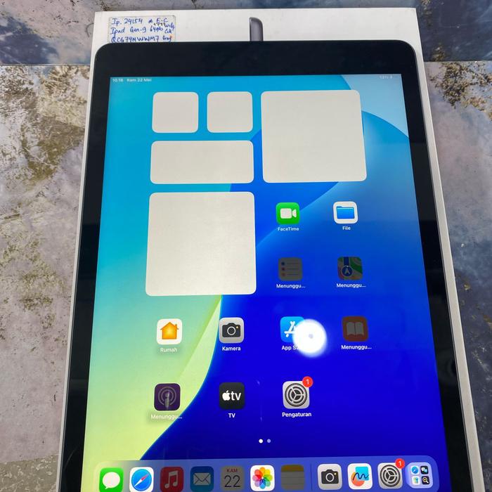 Gambar Ready second Ip.24154 || Ipad 9 64Gb Gray (WifiCell) dari Bena-store1 undefined Tokopedia