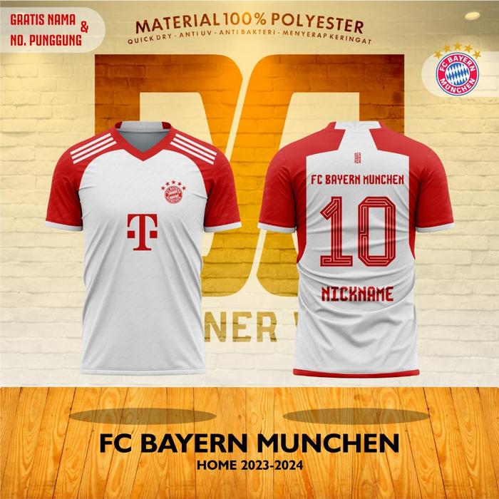 Gambar Jersey Atasan Suporter Bayern Munchen Home 2023/2024 Terbaru Best Quality - Atasan Anak, S dari WAGFYA 542 undefined Tokopedia