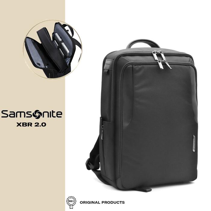 Samsonite XBR Ransel Business Laptop Backpack Black Black