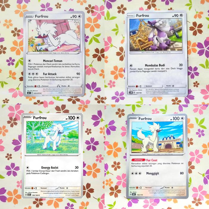 Jual furfrou C - U pokemon tcg indonesia - as4Di - as4b - s6H - scF - sv7s  - svM - as4b 149/178 C - Kota Bandung - Cardshopers | Tokopedia