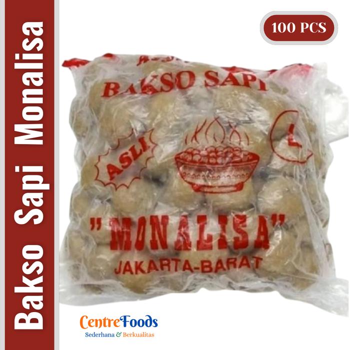 Gambar Bakso Sapi Asli Besar - Baso Sapi Size L ( Besar ) MONALISA | Isi 100 Pcs - 1 Kg [ Harga Per BKS ] dari Centre Foods Jakarta undefined Tokopedia