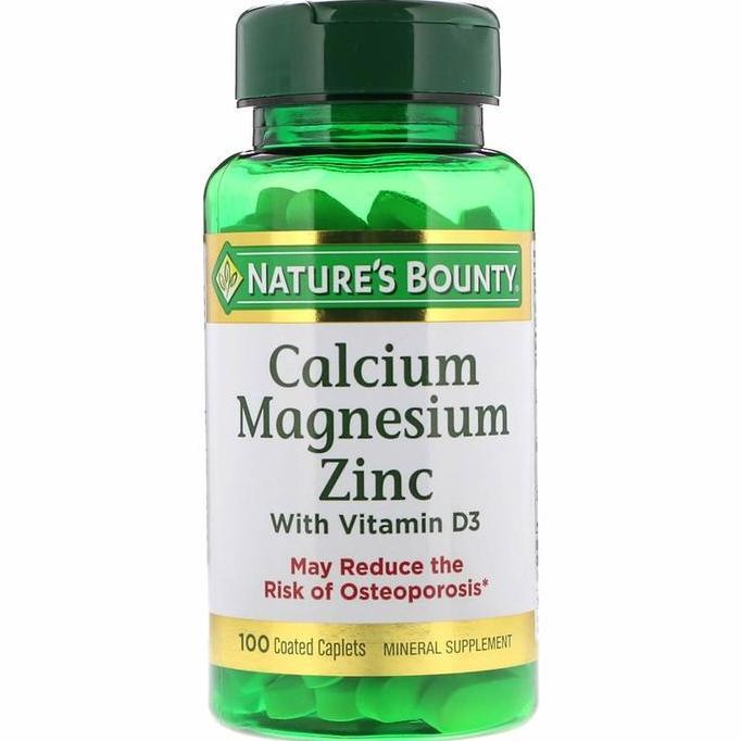 Gambar Nature Bounty Calcium Magnesium Zinc With Vitamin D3 Best Seller - N Bounty 100TAB dari QUIYabvkl5789 undefined Tokopedia