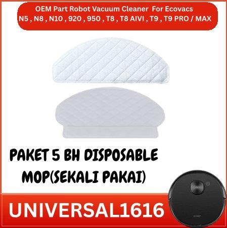 Gambar Ecovacs Deebot Mop Filter  920, 950, T8, T8AIVI, T9, T10, N8, X1, N10 - 5 Disp Mop, N8,N8 PRO,N10 dari Universal1616 undefined Tokopedia