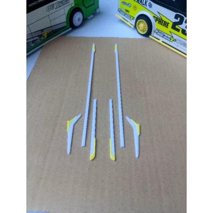 Gambar selendang jetbus 5 versi terbaru, buat miniatur bus plastik - Putih dari mania bus basuri 89 undefined Tokopedia