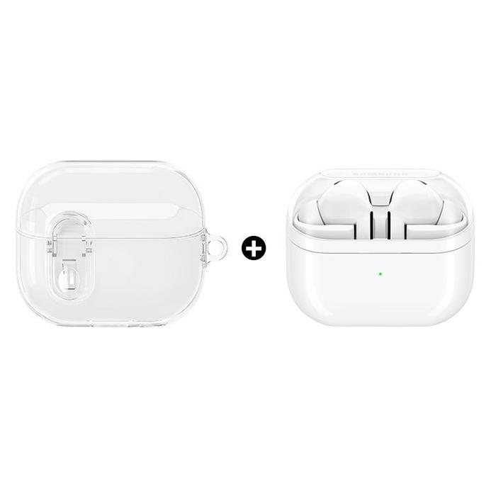 Gambar [COD] Stok Siap Samsung Buds 3 Pro Wireless Bluetooth Earphone Headset Super Clone 1 : 1 TWS Telinga Nirkabel 360 Audio Earbuds Kompatibel Android & IOS Tahan Air Untuk Semua Jender Hi-Fi Sound Original Original Termurah Terbaik Ready - Putih+Grey case dari Tecno Audio undefined Tokopedia