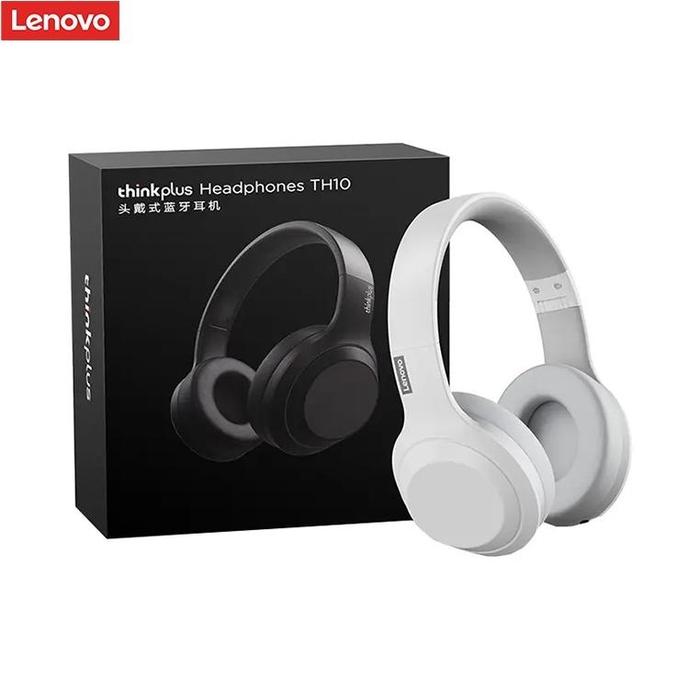 Gambar Lenovo Thinkplus TH10 Wireless Bluetooth Headset V5.0 Music Gaming Headphone Sweat Resistant White Original Termurah Terbaik Ready - TH10-Putih dari Tecno Audio undefined Tokopedia