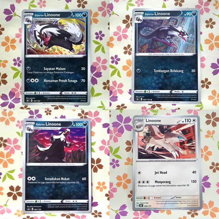 Jual linoone / galarian linoone C - U pokemon tcg indonesia - sc1D - sc1b -  scA - sc3b - scD - s8b - s8 - sv3s - svM - s8b 105/184 - Kota Bandung -  Cardshopers | Tokopedia
