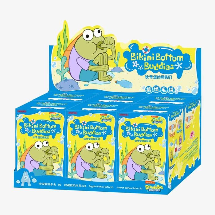 Gambar 100% ORIGINAL POP MART Gong Bikini Bottom Buddies Whimsical Plush Spongebob Plush Keychain - 1 Set dari curatedbybobdum undefined Tokopedia