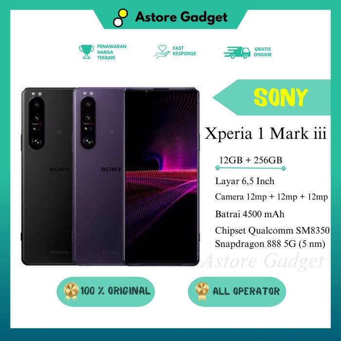 Gambar SONY XPERIA 1 Mark iii 5G 12GB 256GB MULUS ORIGINAL - FULLSET - SONY - Hitam dari Astore Gadget_NEW undefined Tokopedia