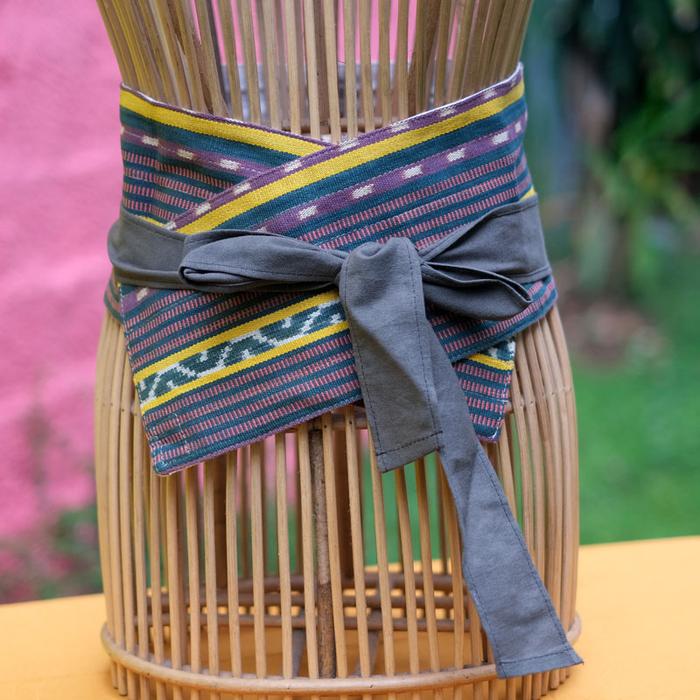 Gambar Obi Belt Tenun Ikat Tali Linen | Lingkar Rua | Noesa - 008C25-M dari Noesa-id Kota Depok Tokopedia