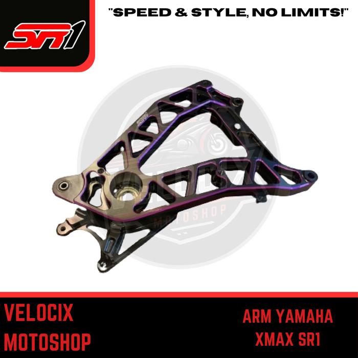 Gambar SWING ARM/ARM SR1 - YAMAHA XMAX - BLACK/PURPLE dari Velocix Motoshop undefined Tokopedia